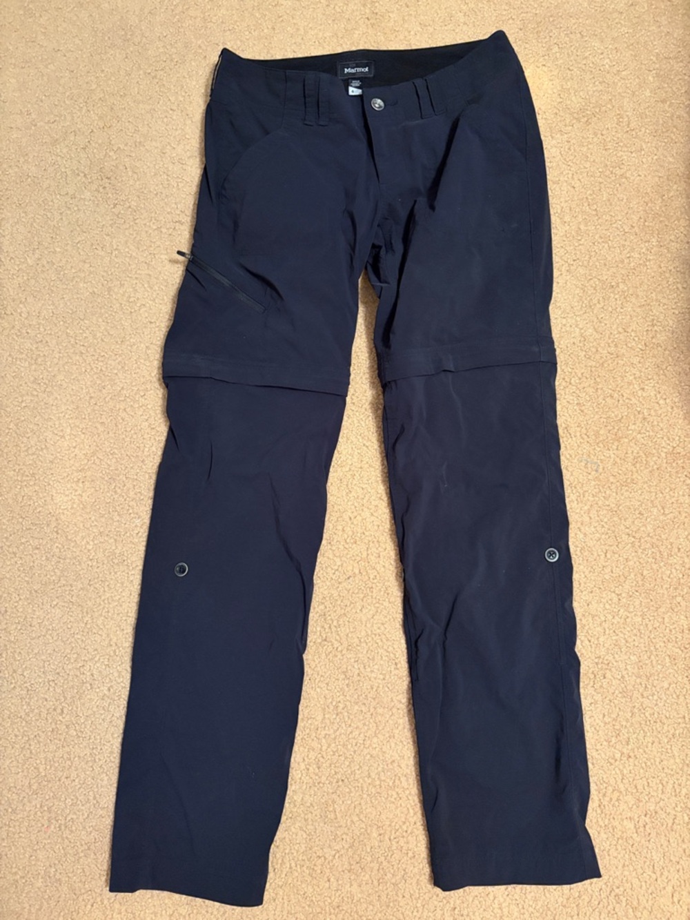 Marmot Black Zip-Off Hiking Pants